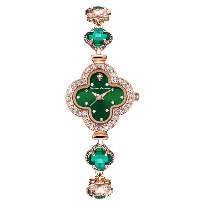 Four leaf clover decoration women's watch